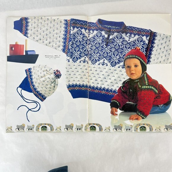 Dale Of Norway Baby Collection Knitting Pattern Book NR 89 Norwegian Toddler - Picture 11 of 14